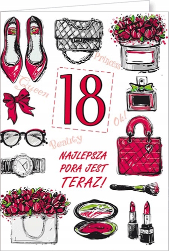 

Kartka na osiemnastkę dla koleżanki wesoła Party9