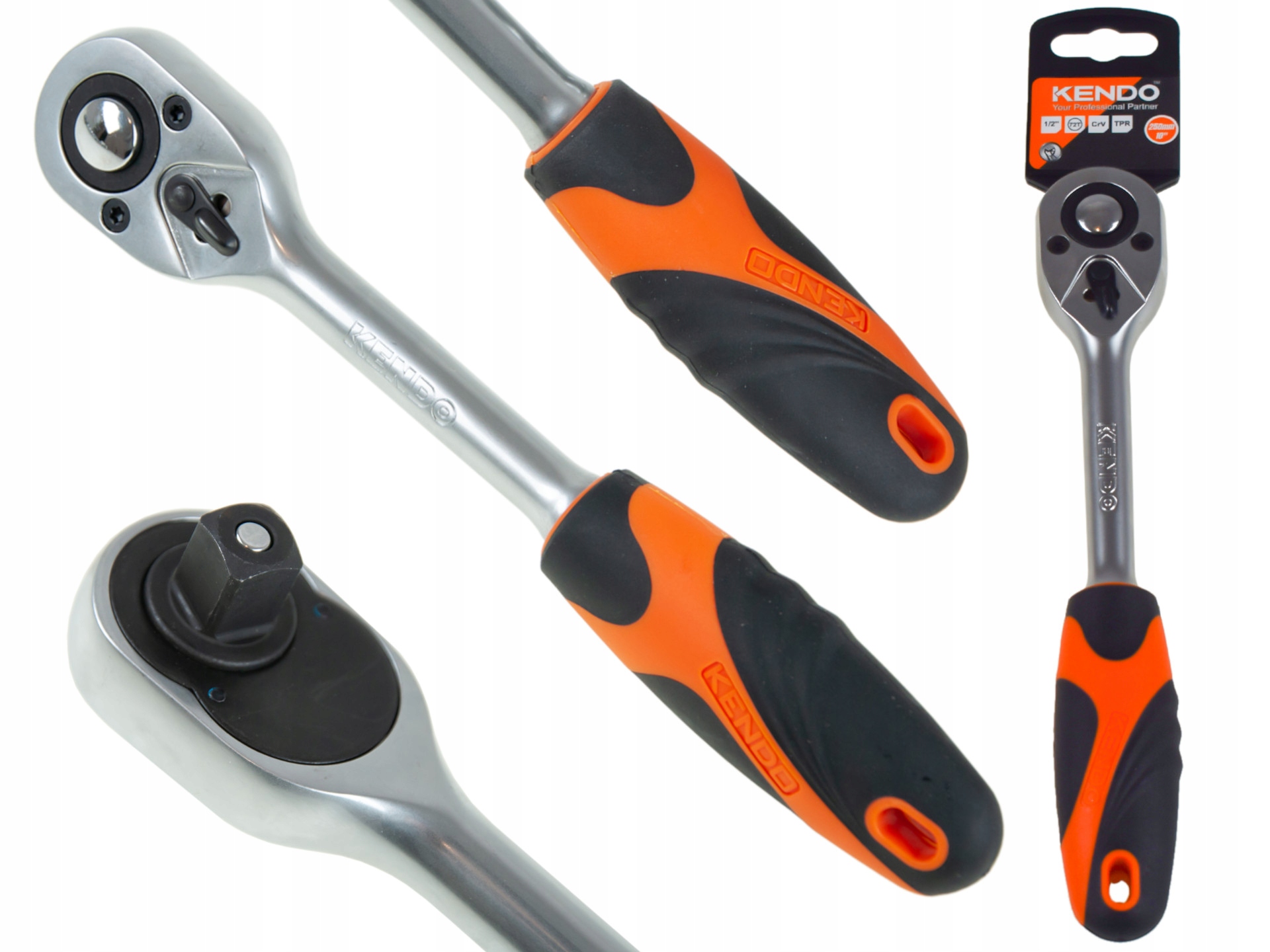 GRZECHOTKA PROSTA KLUCZ DO NASADEK 1/2'' 72 ZĘBY