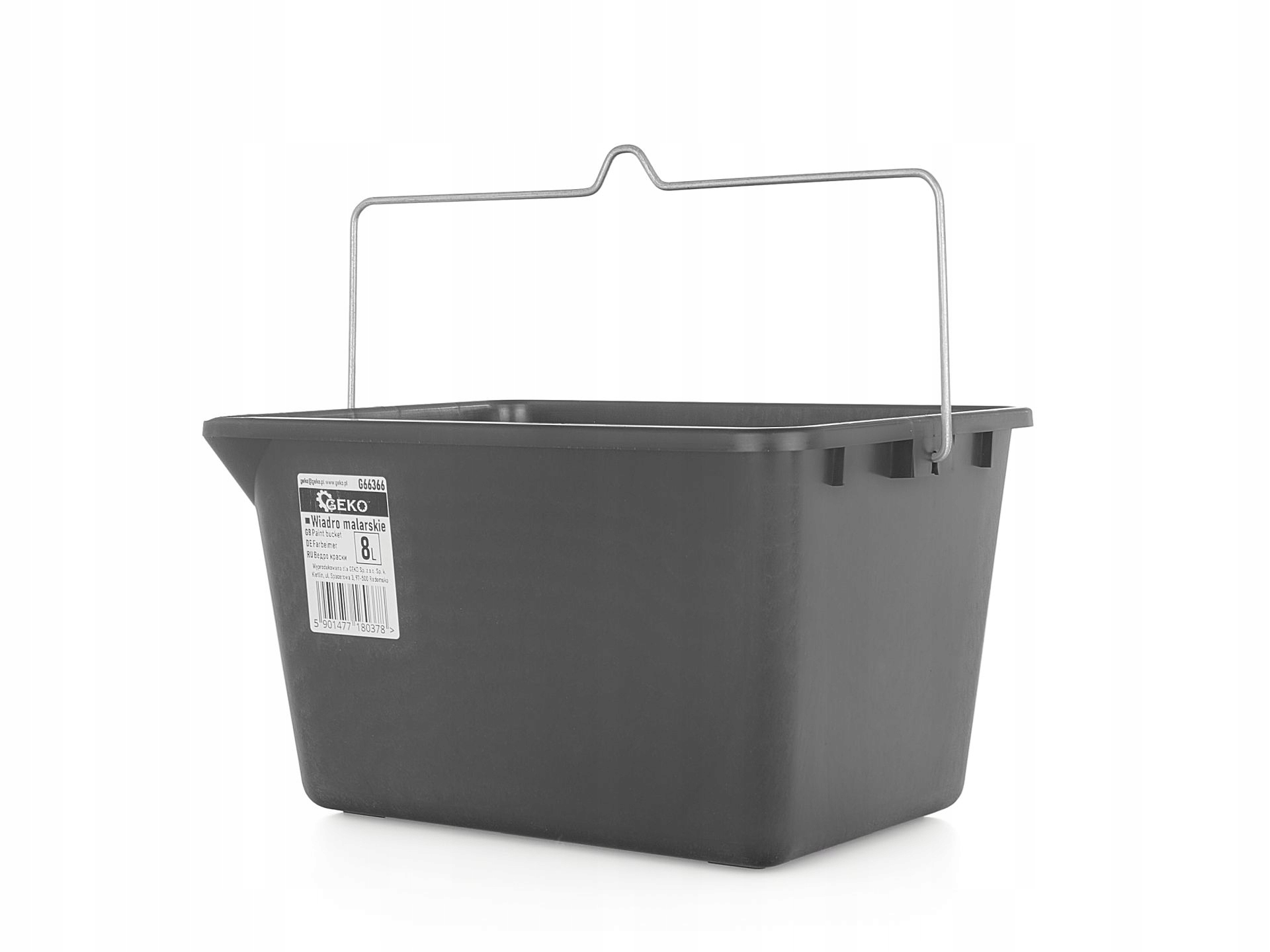Wiadro malarskie kuweta 8l GEKO czarne