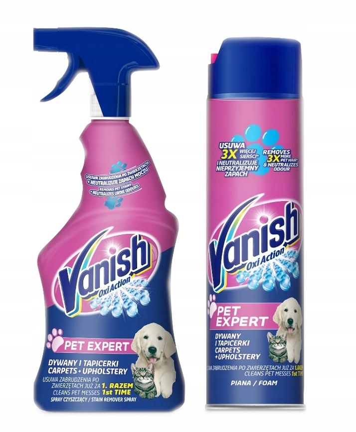 

Vanish Spray pianka dywanów tapicerki Pet Expert
