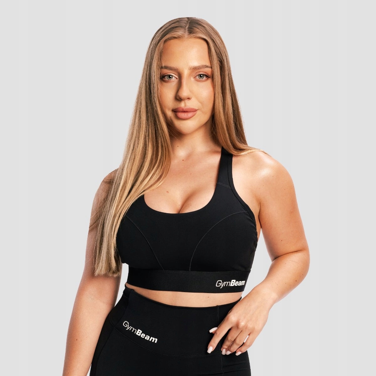 GymBeam Biustonosz sportowy Combat Black M