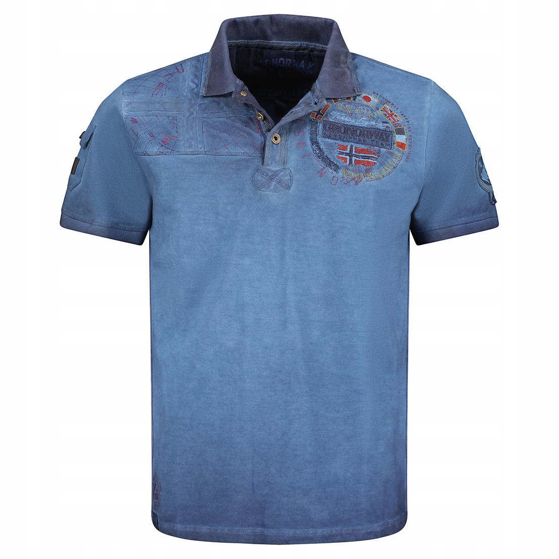 Geographical Norway polokošile pánská Kinflat Men L modrá