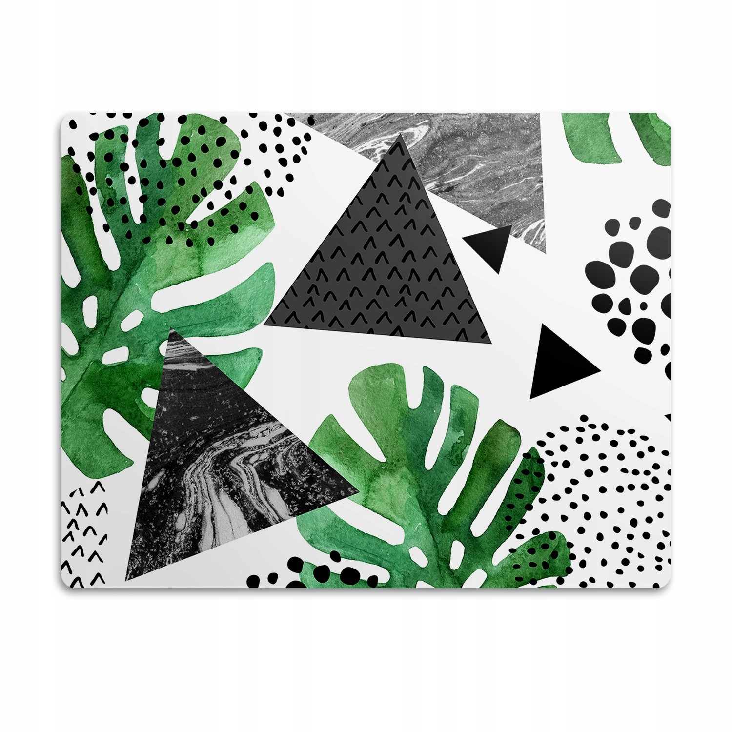 Levně Pro psa podložka pod misku Abstrakce džungle 90x60 cm