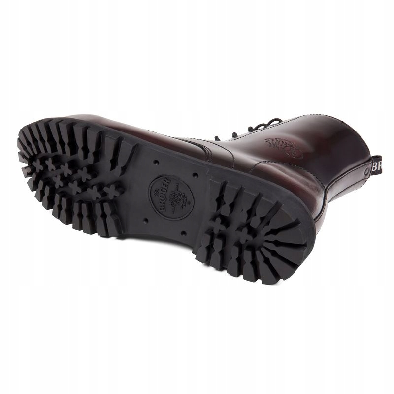 Buty trapery glany męskie BROGER MONTANA Wine 45 Model MONTANA