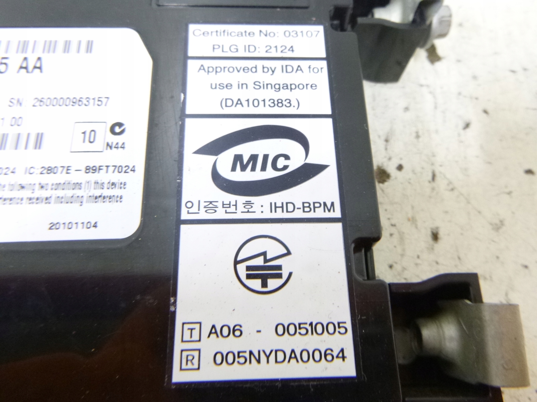 modulo Bluetooth LAND ROVER FREELANDER 2 II JAGUAR 2011 AX23 10F845 AA