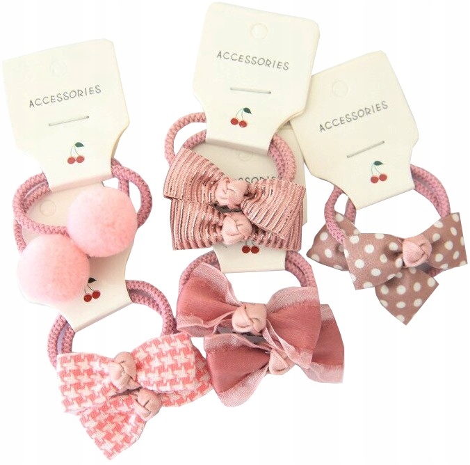 

Zestaw 10szt dziecięcych Kokard gumek do włosów