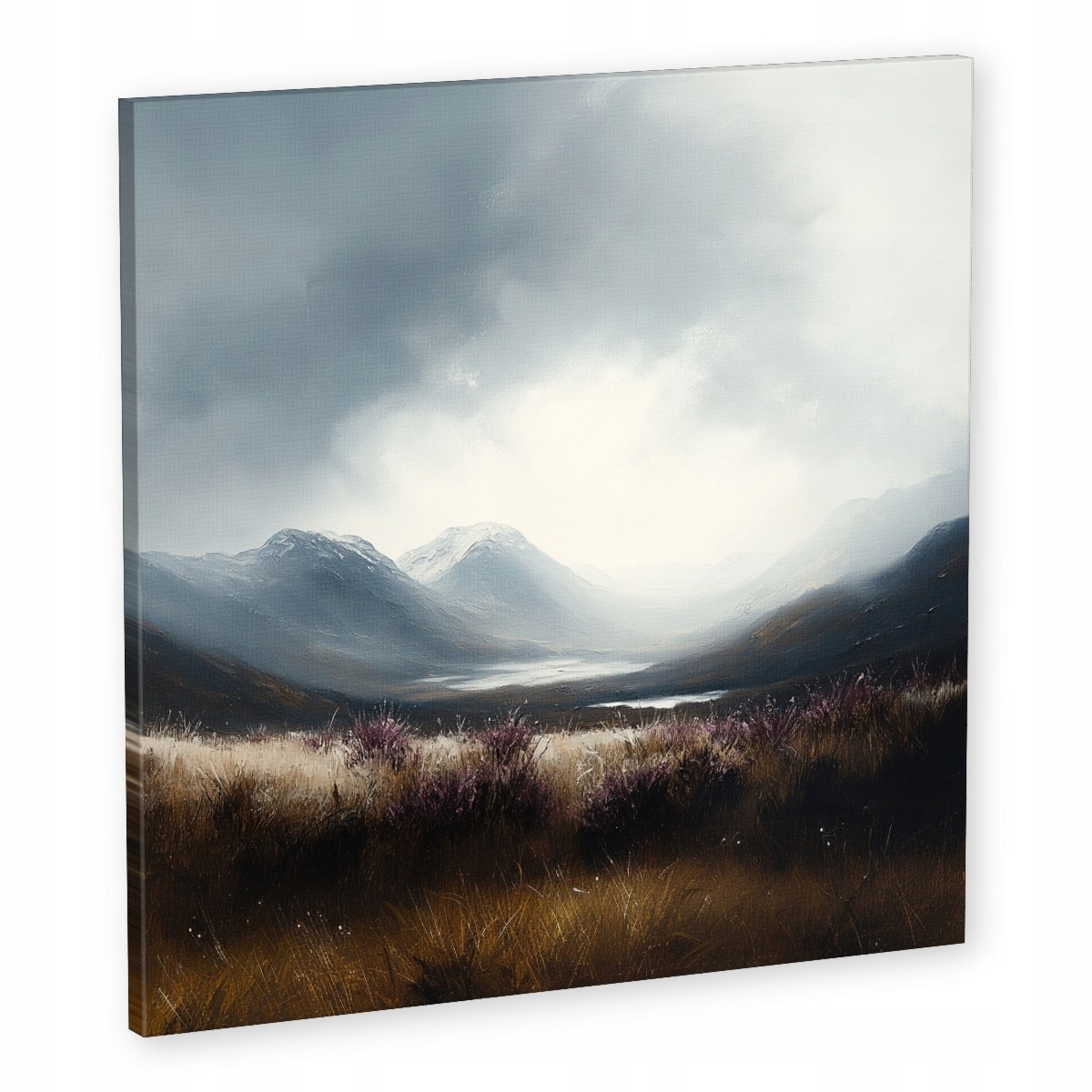 Obraz Na Plátně Plátno Krajina Skotsko Hory Údolí Glencoe Vřesy 50x50