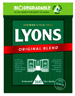 LYONS ORYGINAL czarna herbata ekspresowa160 torebek herbaty 464g UK/IE