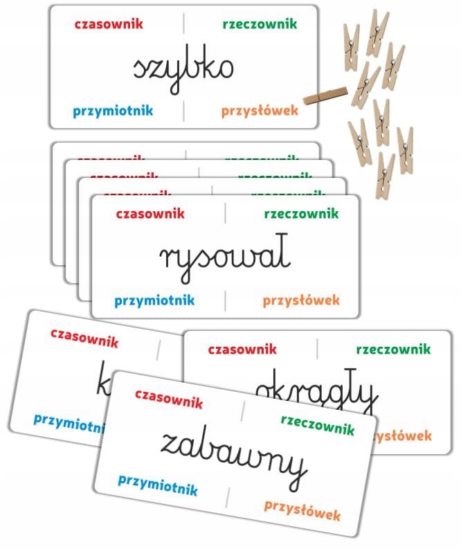

Klamerkowe "Części mowy" Klamerki