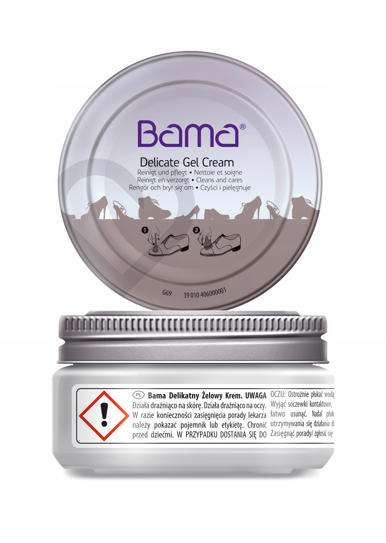 

Delikatny żelowy krem do butów torebek Bama 50 ml