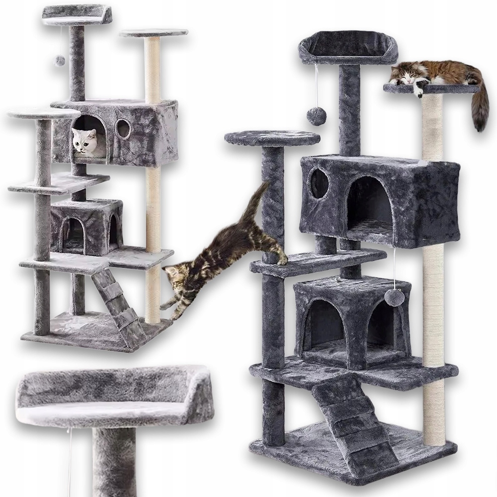 Pupilo Domeček Škrabadlo Pelíšek Houpací síť Žebřík Pro Kočky Hračky 5 úrovní