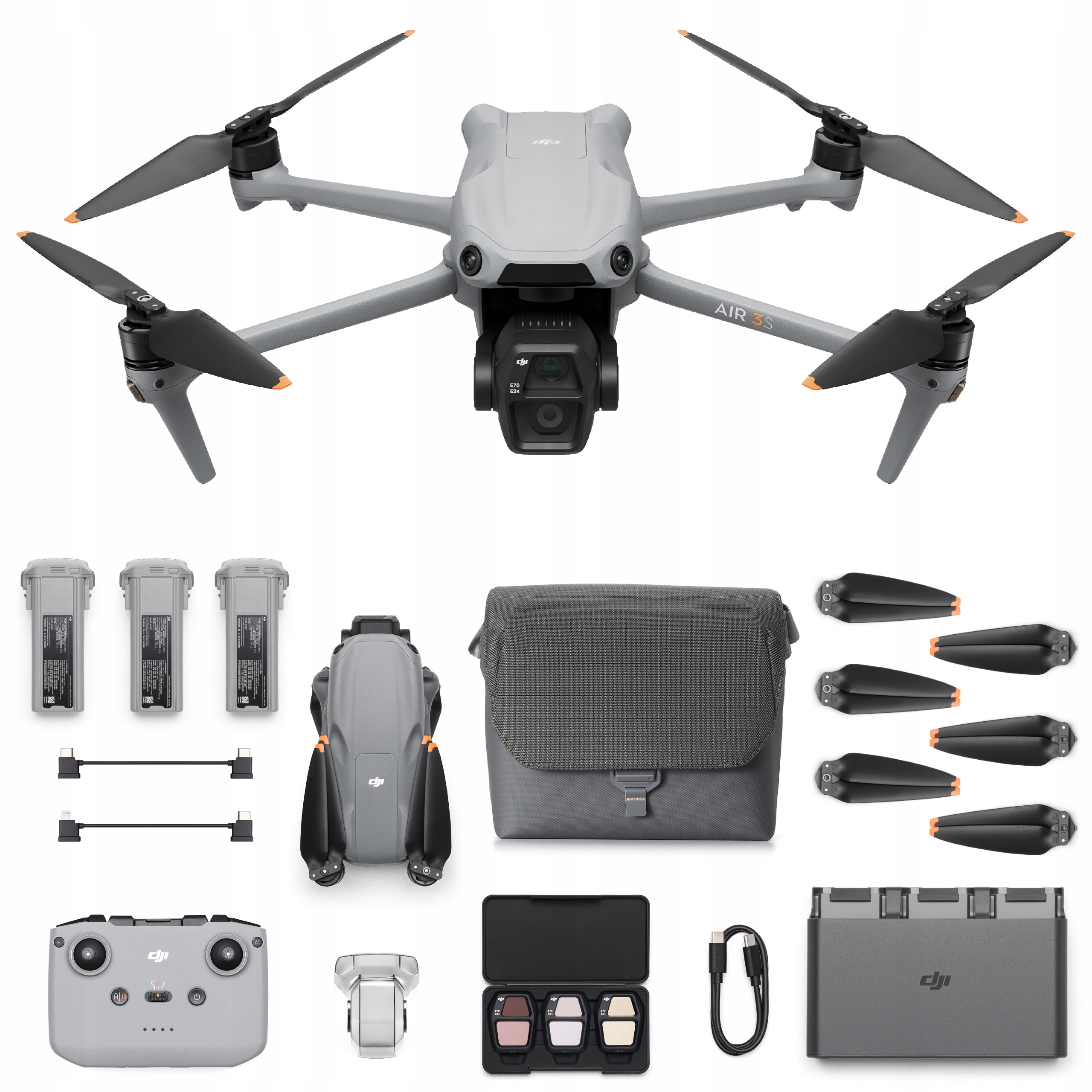 Dron Dji Air 3S Fly More Combo RC-N3 3200 m 4276 mAh