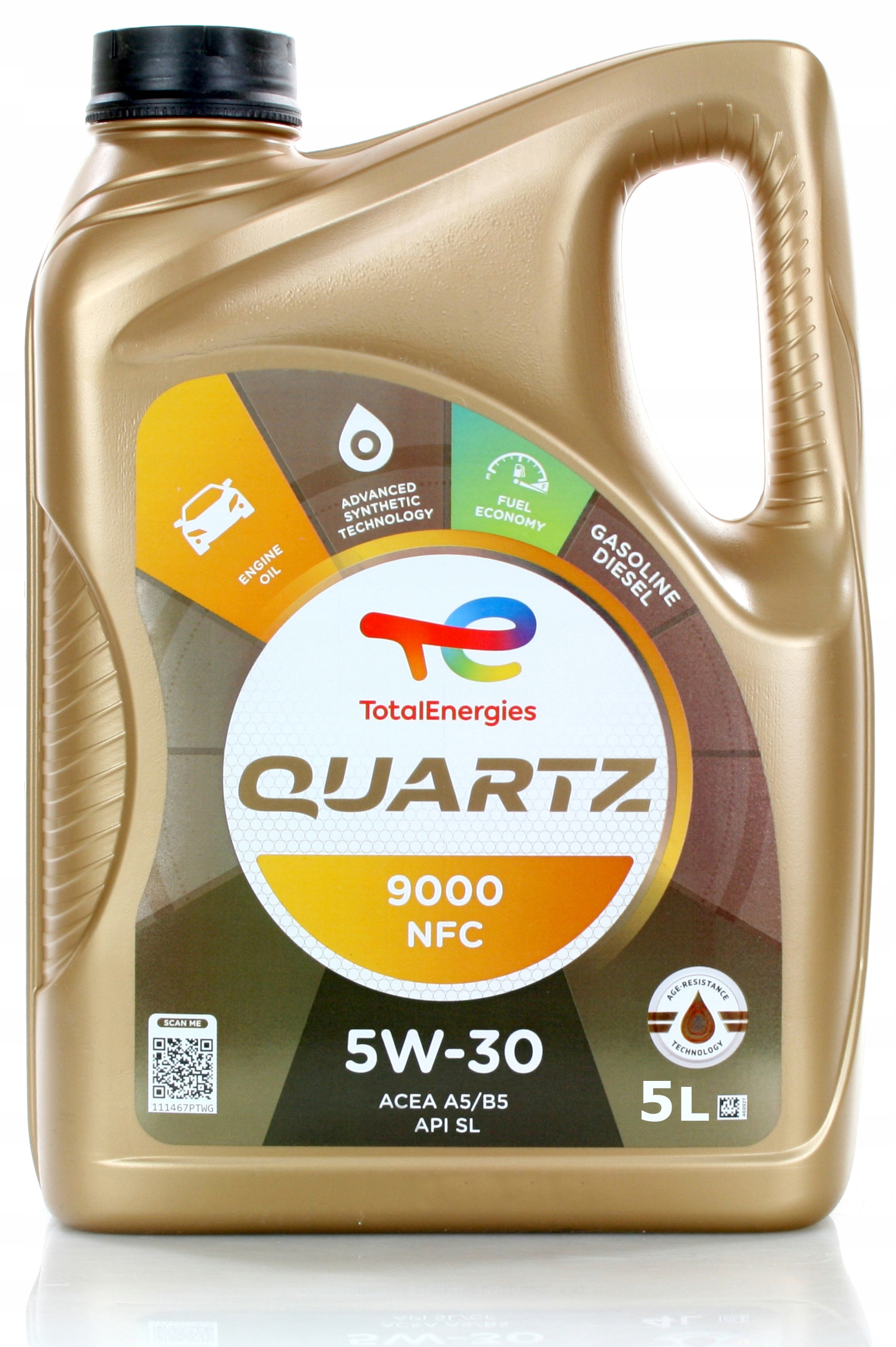 Olej Total Quartz 5W30 9000 Energy Nfc A5/B5 5L