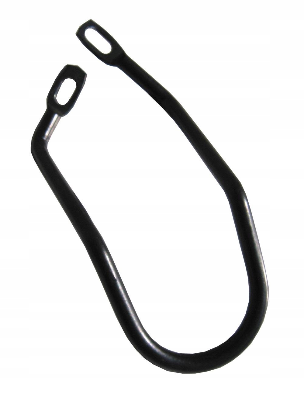 Osłona metalowa przerzutki tylnej długa 2 otwory 16cm protektor czarny