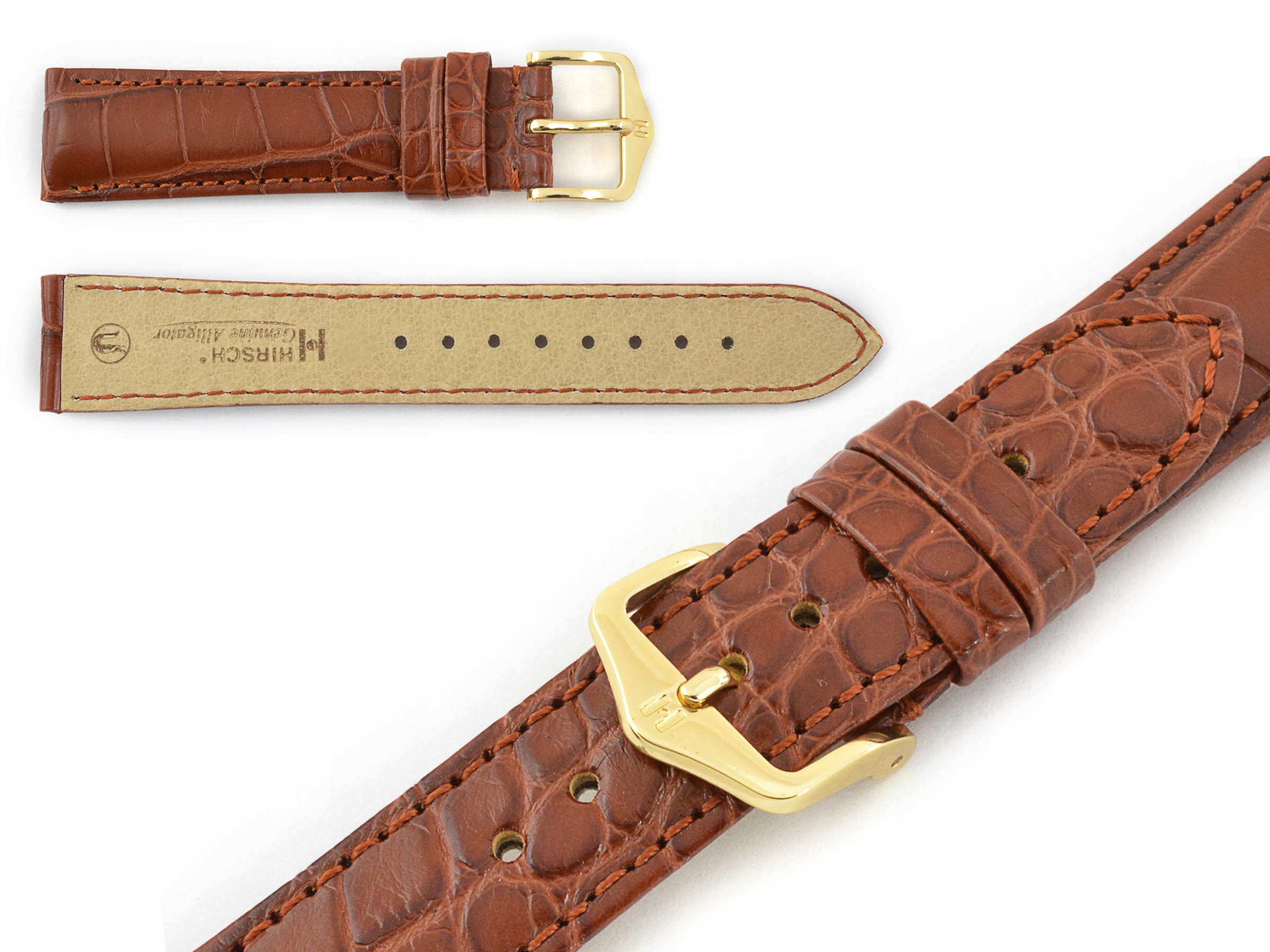 Řemínek Pro Hodinky Hirsch Genuine Alligator 19 MM