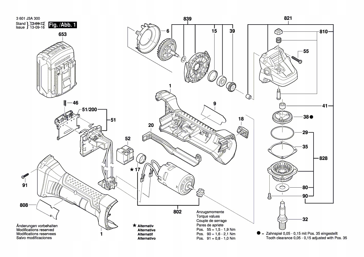 BOSCH GWS 18-125 V-Li SILNIK ORYGINAŁ 16170006B0 Rodzaj silnik