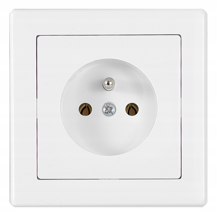 

Prestige gniazdo gniazdko pojedyncze z u/z Biały