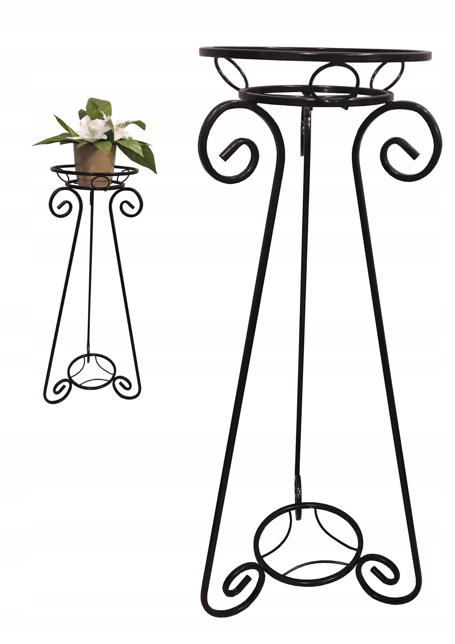 

Kwietnik metalowy wolnostojący duży podstawka loft