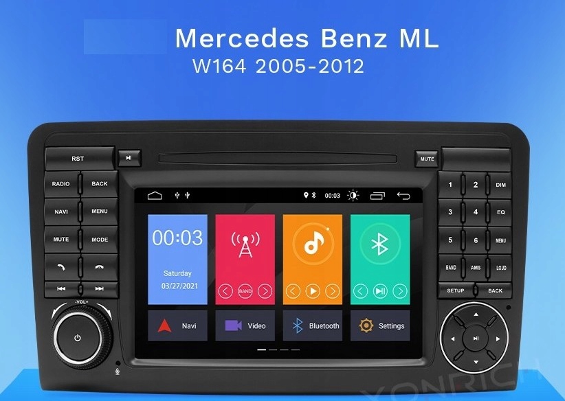 Radio Android GPS MERCEDES W164 WiFi PL ML GL 4/64