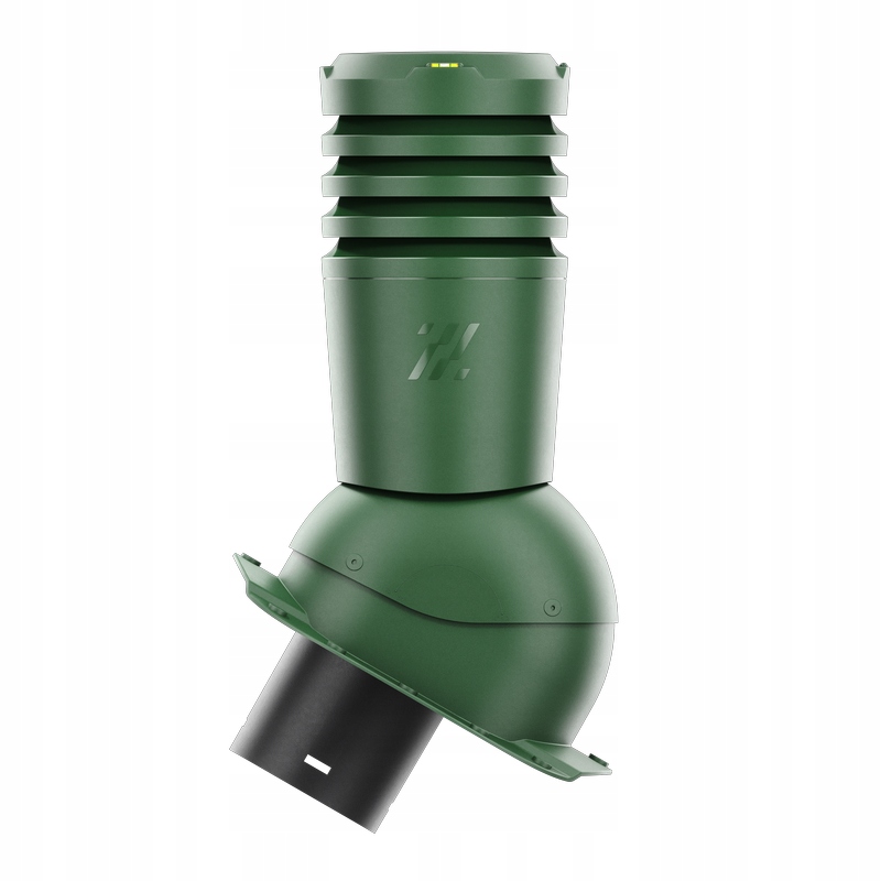 Větrací komín Ecoline pro plechovou střešní krytinu, profil E, průměr 125 mm, zelený