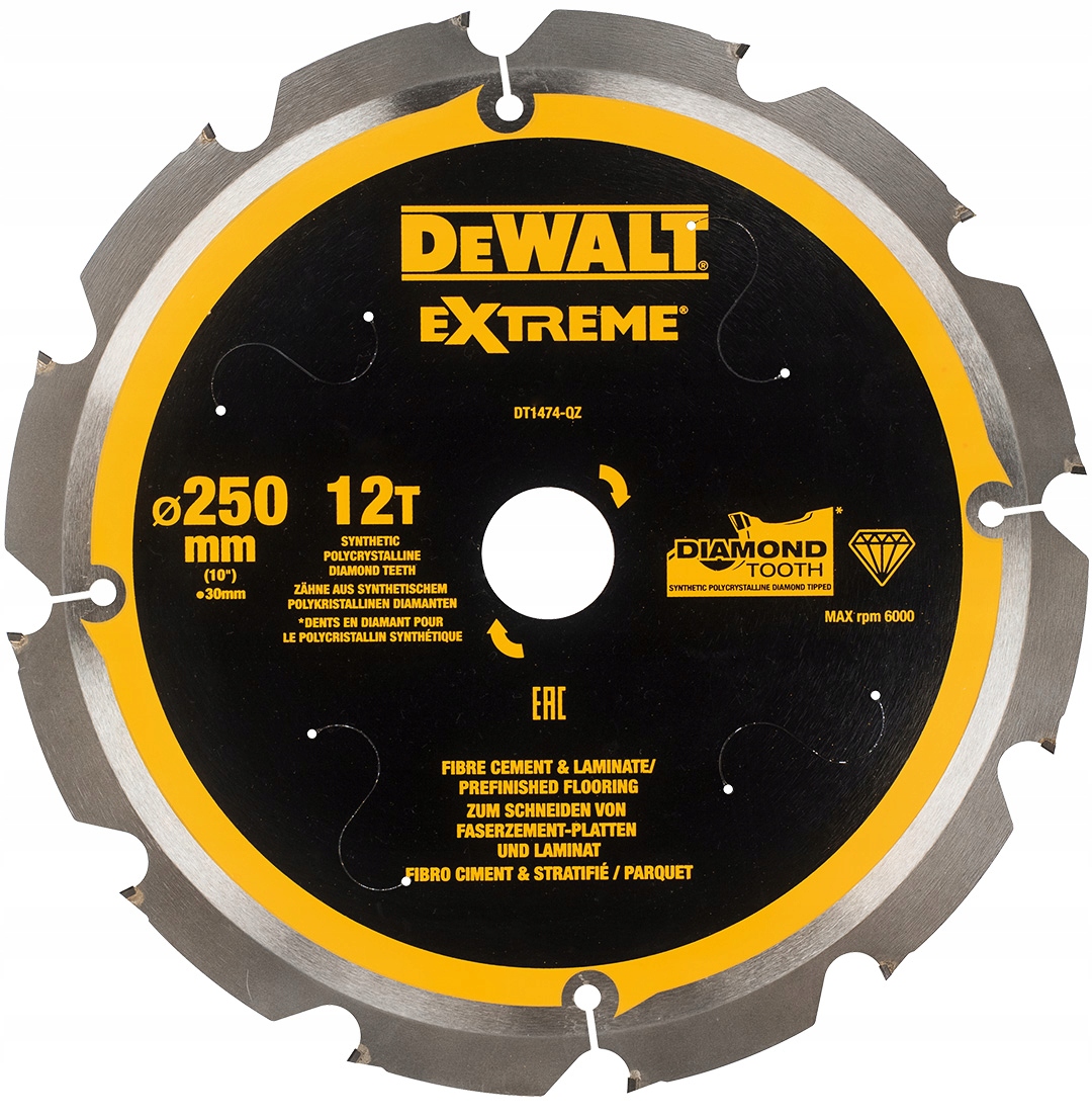 Kotoučová pila 250x30 mm widia Extreme DeWalt DT1474