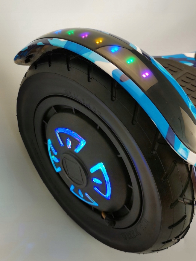 Электрический скейтборд Bluetooth ховерборд 10дюймов особенности дополнительный Bluetooth освещение накачанные колеса