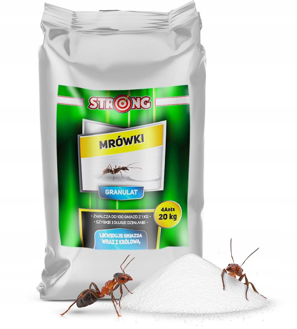 Profesjonalny Proszek Na Mrówki, Cypermetryna W Granulacie Strong 20 Kg