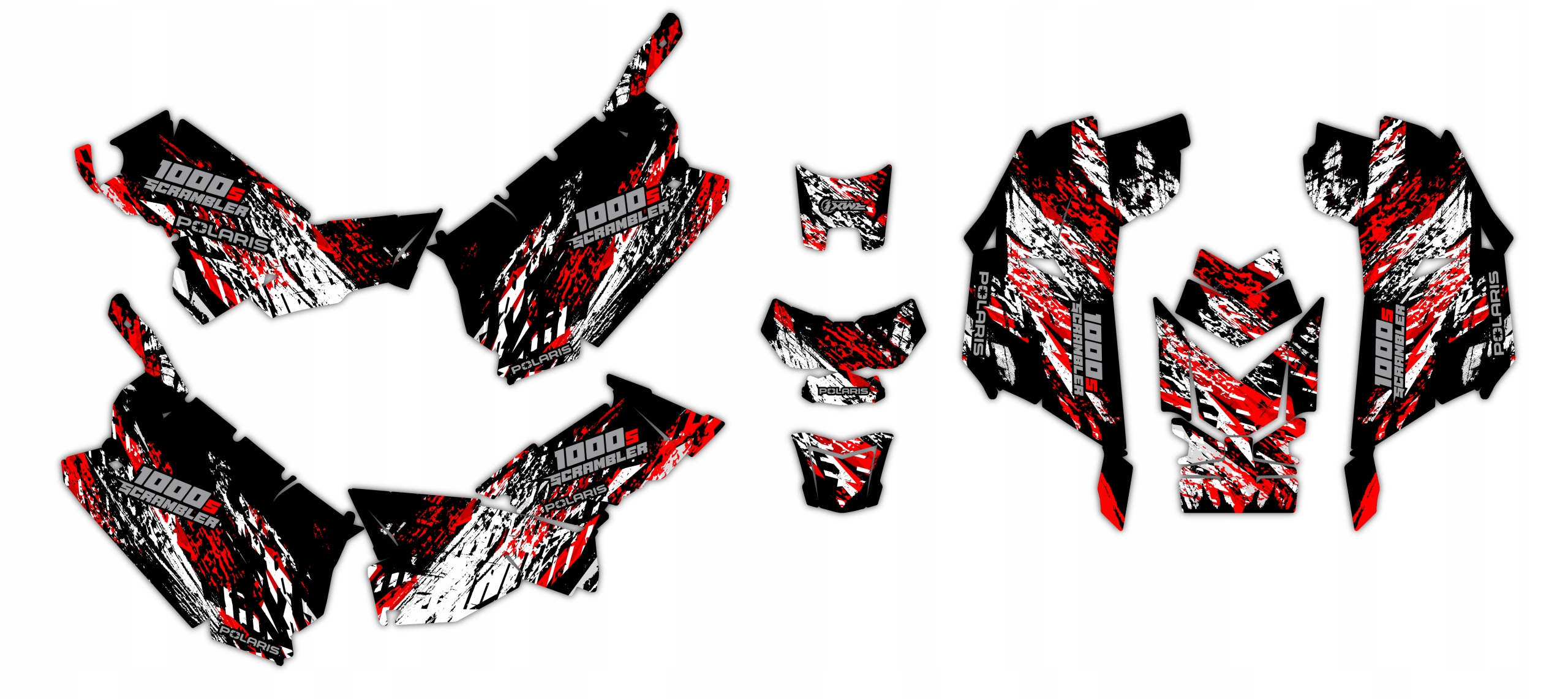 Шпон / наклейки quad Polaris Scrambler XP 1000S