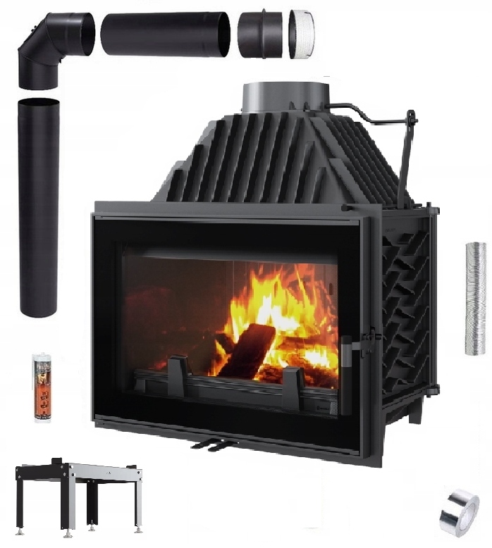 Krbová Vložka Litinová Zosia 12 Ekodesignová Sada Trubky Lufty Desky