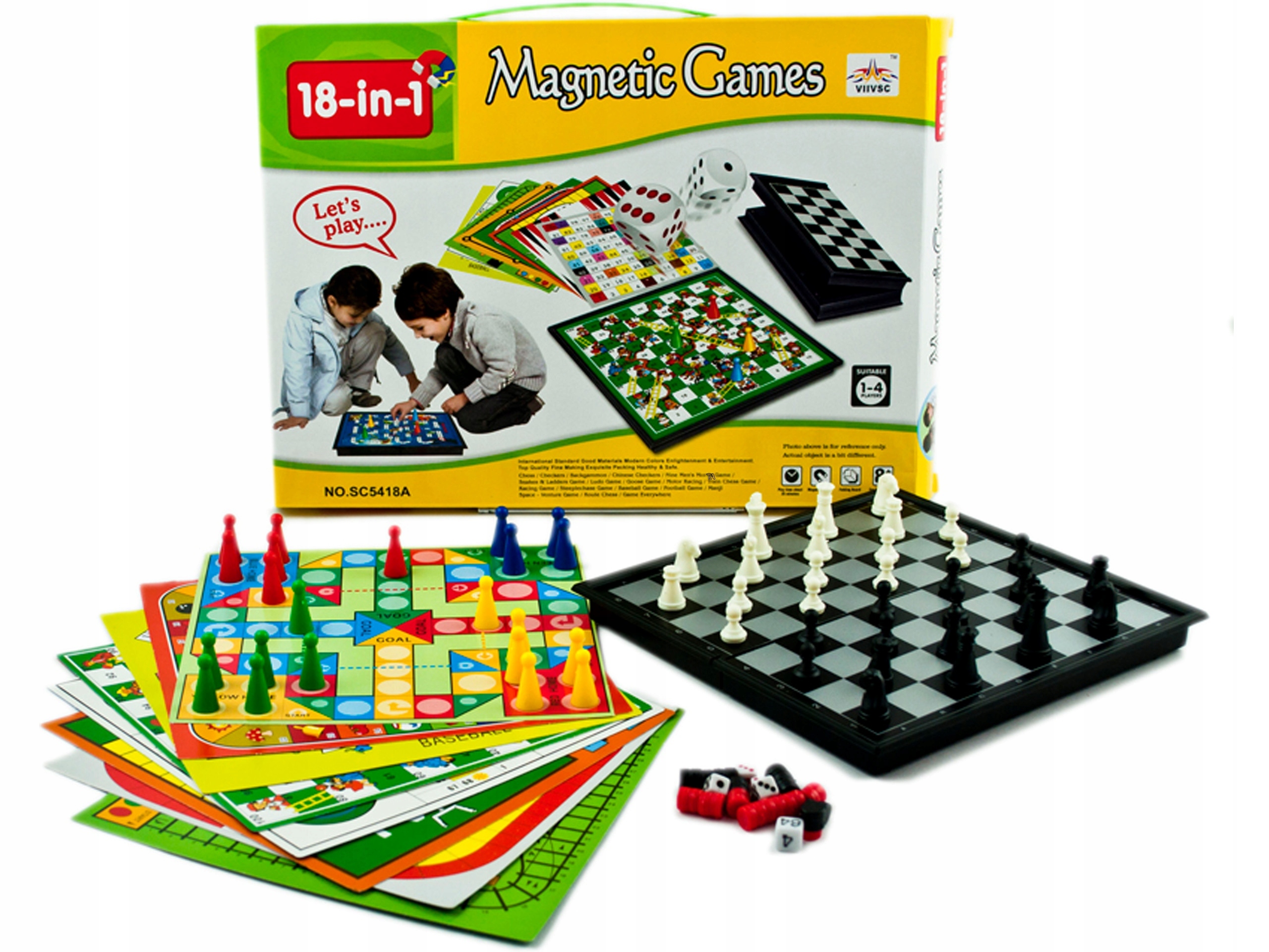 

Gra Planszowa Zestaw Gier Szachy Warcaby 18W1