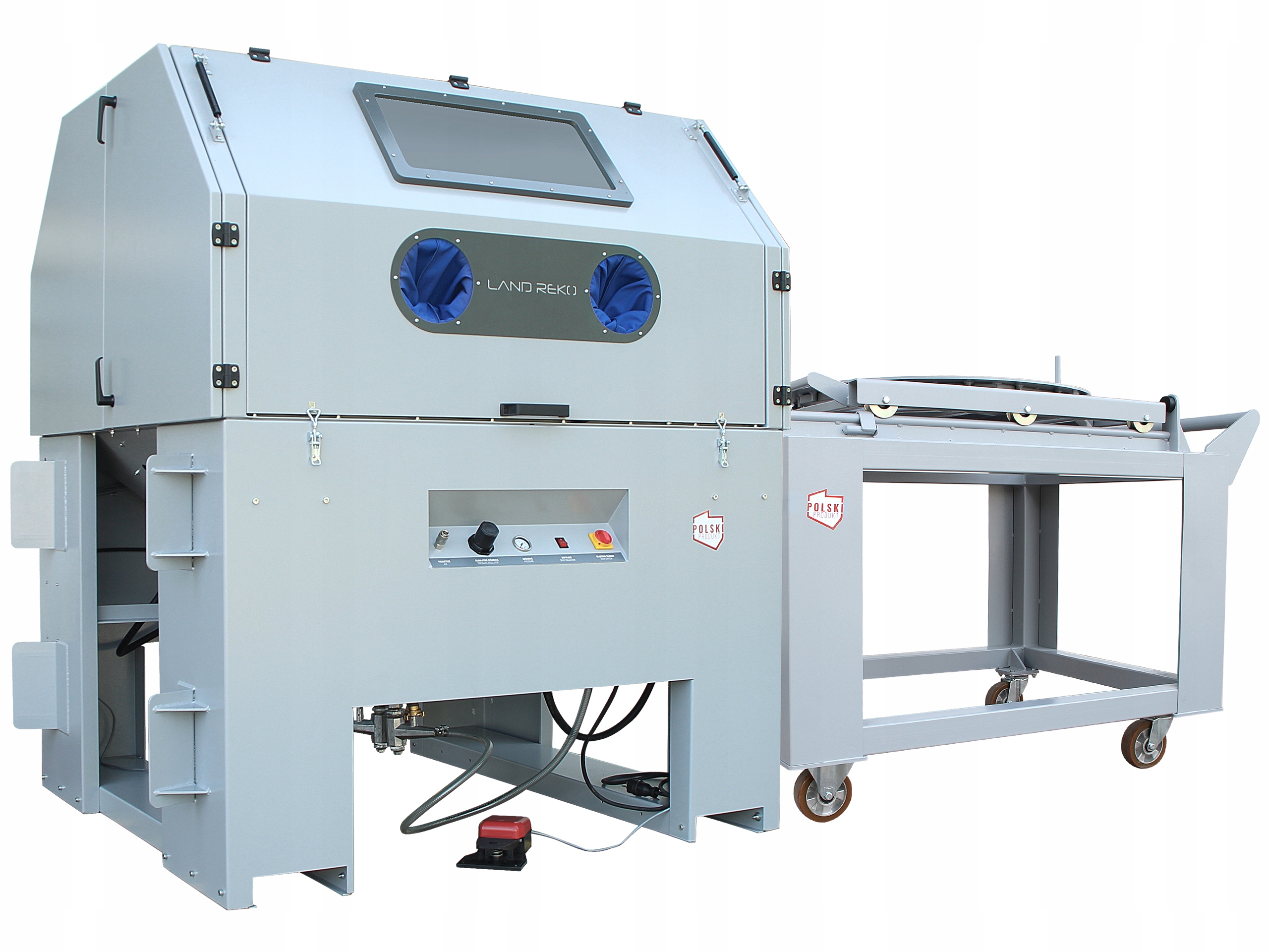 POLSKA PIASKARKA KABINOWA ZE STOŁEM 2 OPERATORÓW Marka Land Reko