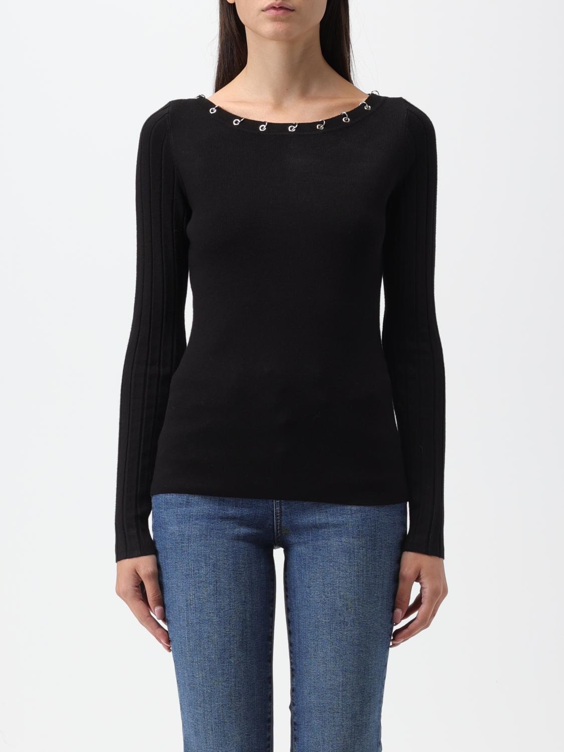 Liu Jo Černý Přiléhavý Svetr (L)