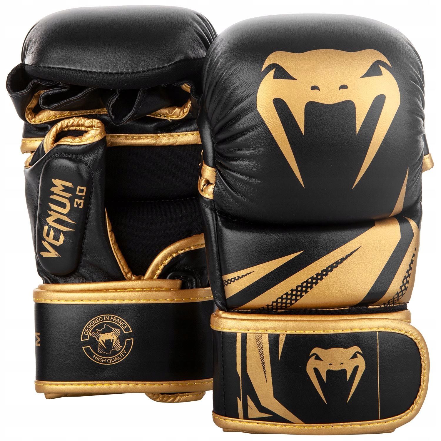 Venum Rękawice Mma Challenger 3.0 Sparingowe Black/Gold L/XL