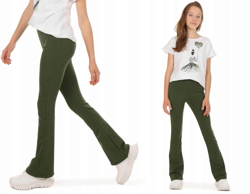 

Legginsy Flare, dzwony 140 Ciemna Zieleń