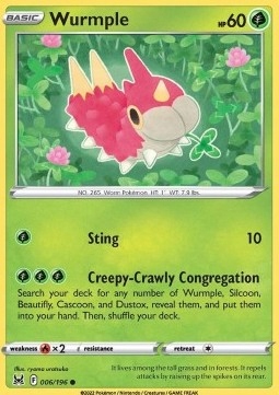 

Karty Pokemon (lor 006) Wurmple