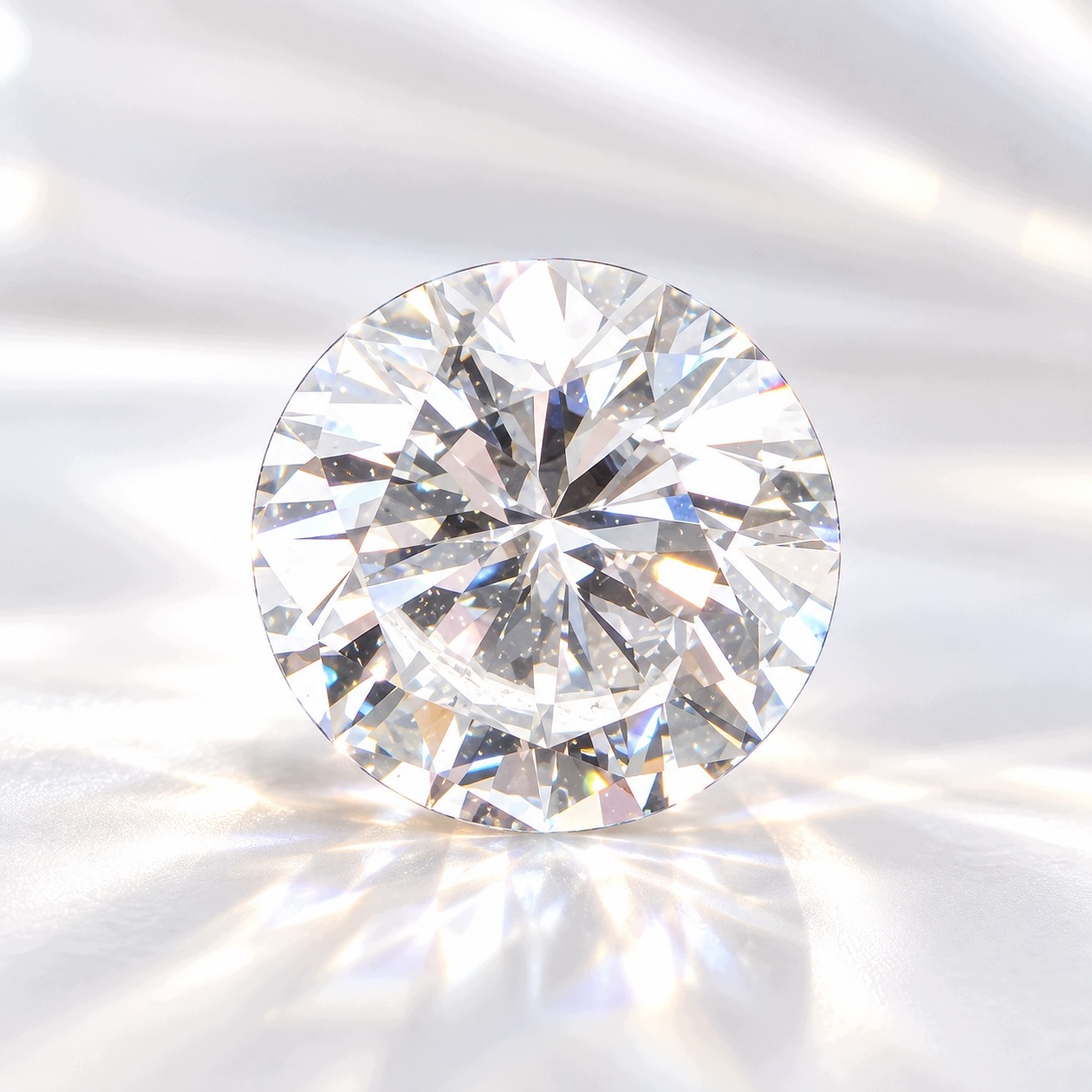 diamant přírodní briliant 0,371 ct D SI2 certifikát