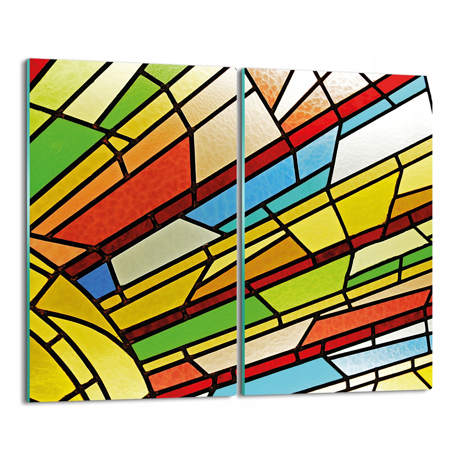 

deska splashback z foto Witraż okienny 2x 30x52