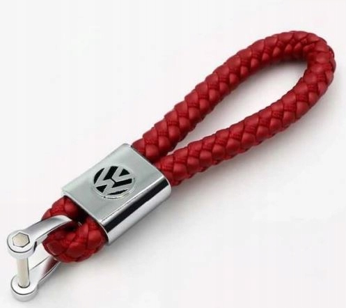 Vw Volkswagen Brelok Breloczek Pleciony Czerwony
