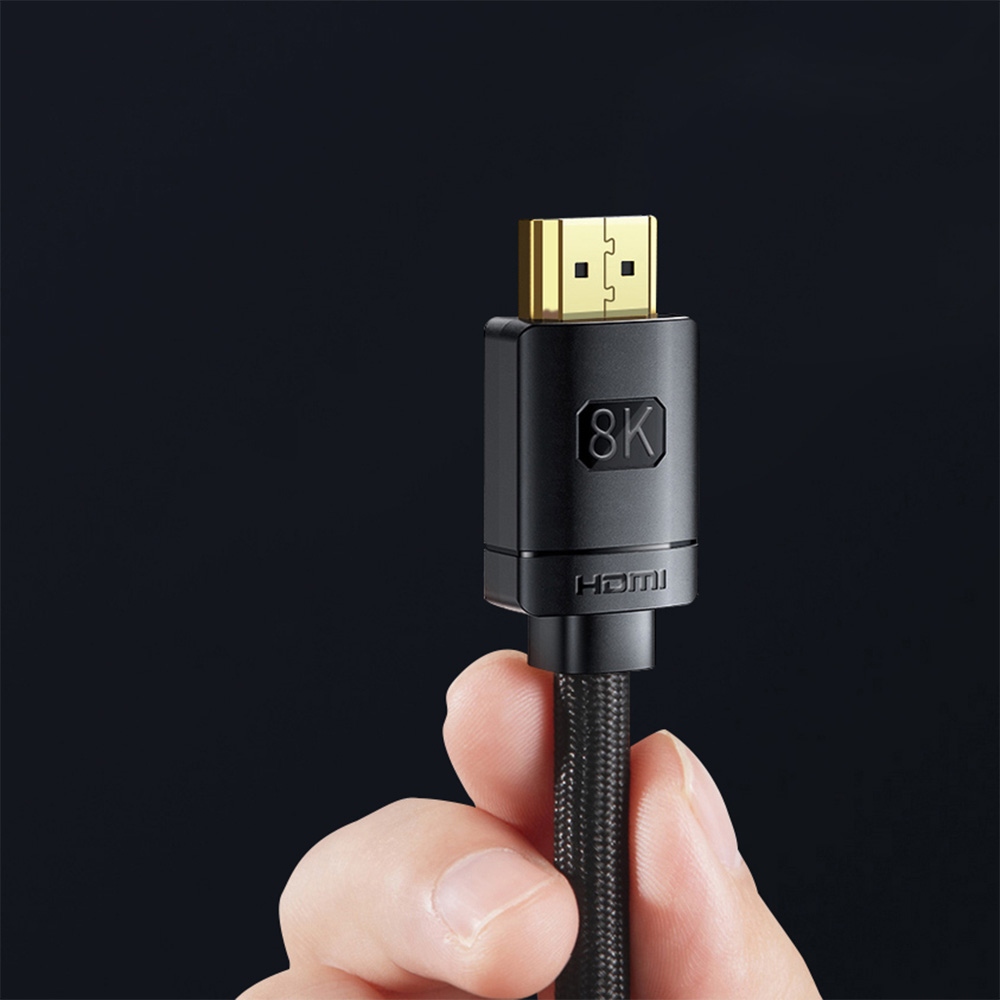 BASEUS KABEL PRZEWÓD DO TV KOMPUTERA HDMI 2.1 8K 60Hz 4K 120Hz 1m 100cm Długość kabla 1 m
