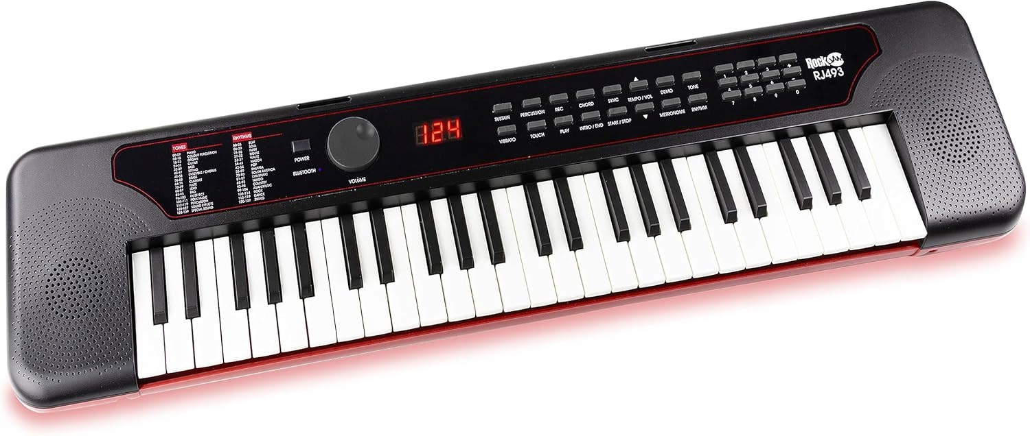 RockJam 49 Key Midi Keyboard Piano Mini Pianino Pro Výuku Pro Začátečníky