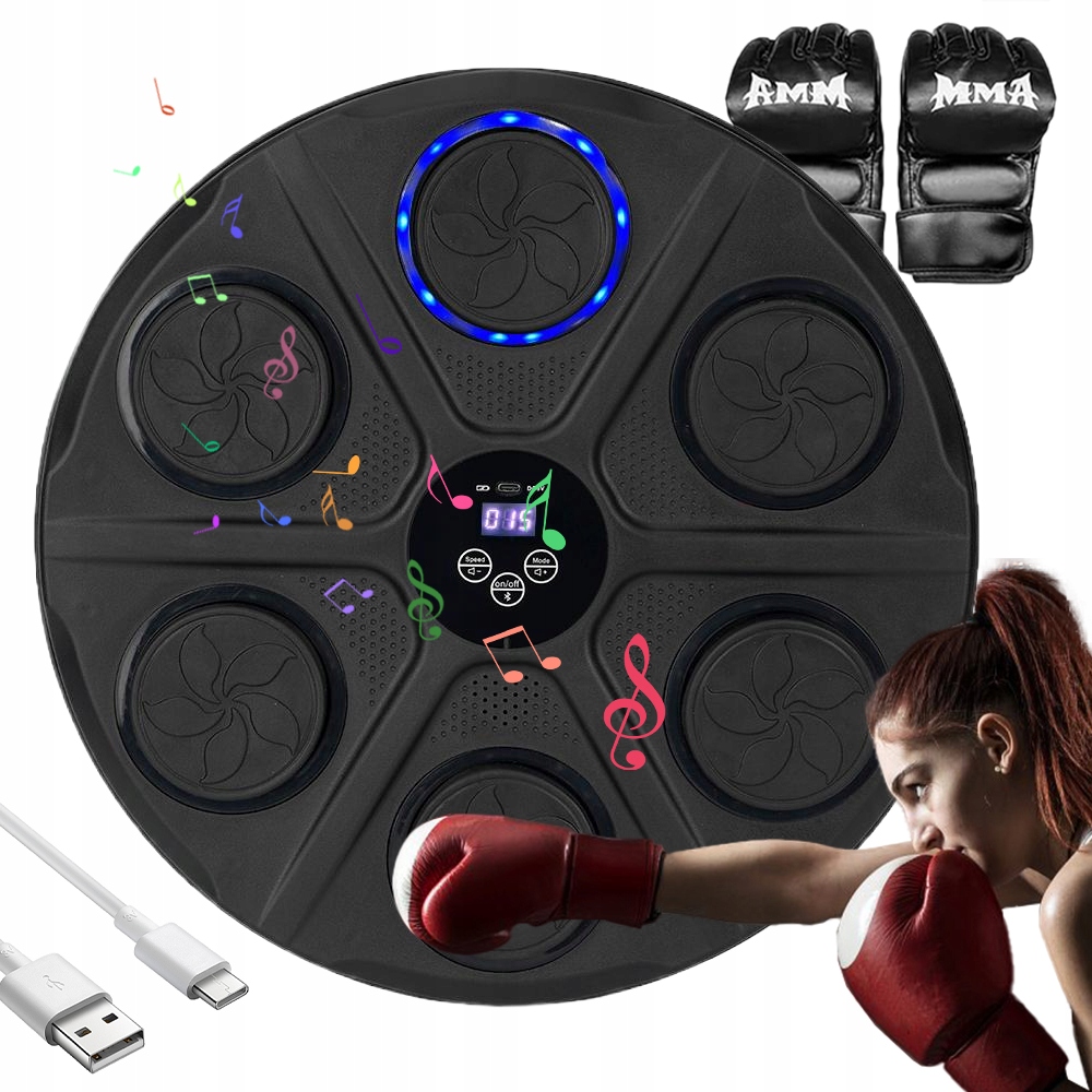 Boxovací tréninkový stroj s počítadlem úderů – montáž na stěnu