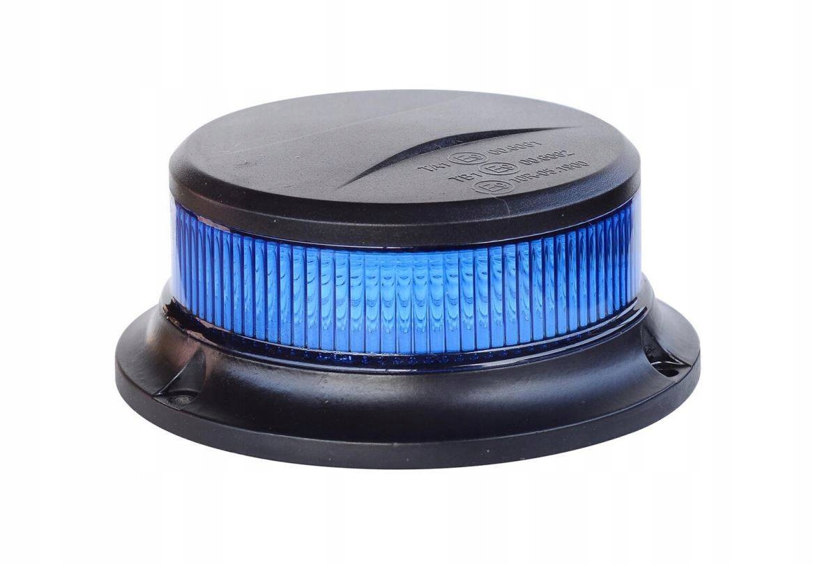 

Lampa Błyskowa Kogut 18LED Pico Niebieska Magnes