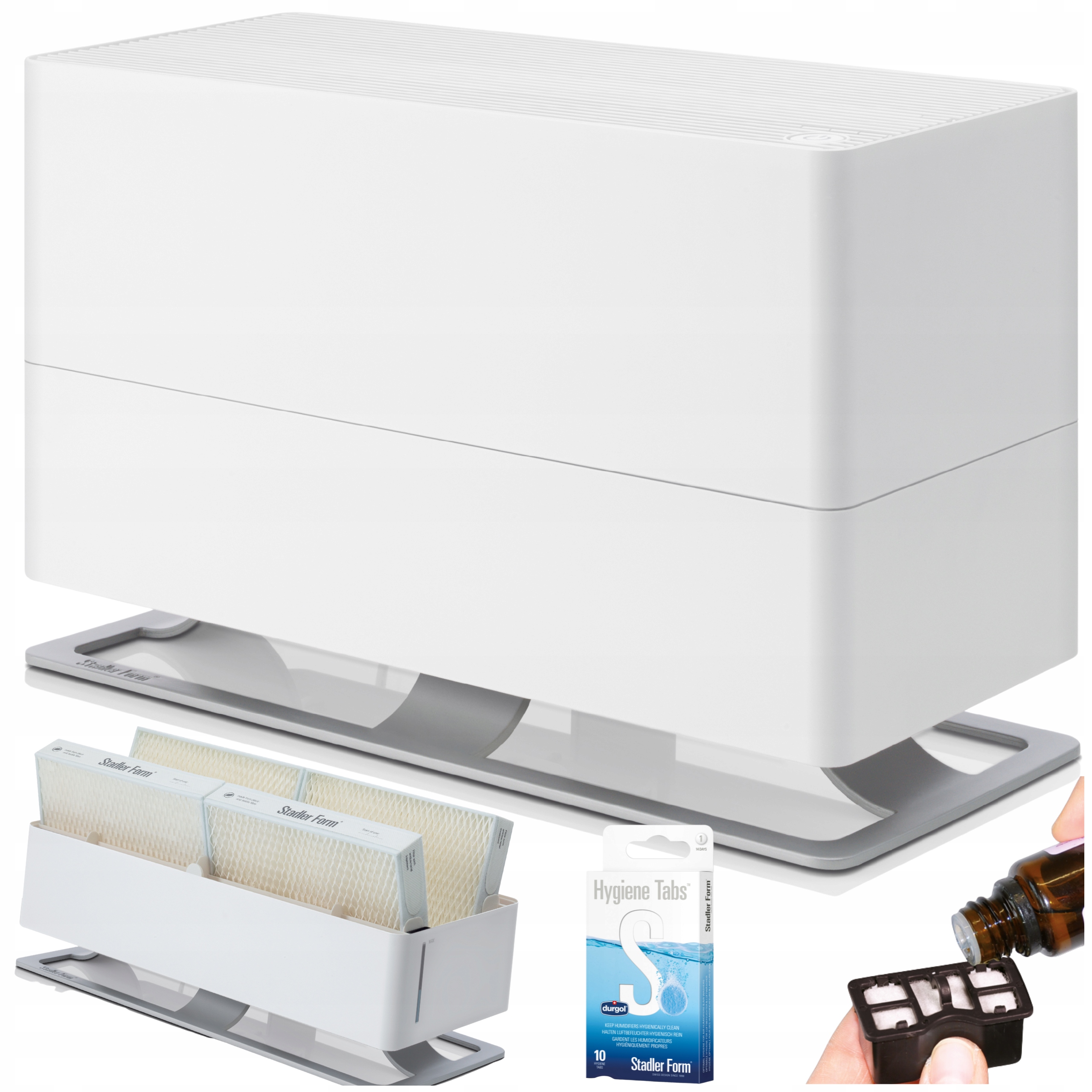 Nawilżacz Oskar Big Stadler Form Biały Ewaporacyjny Energooszczędny Filtr