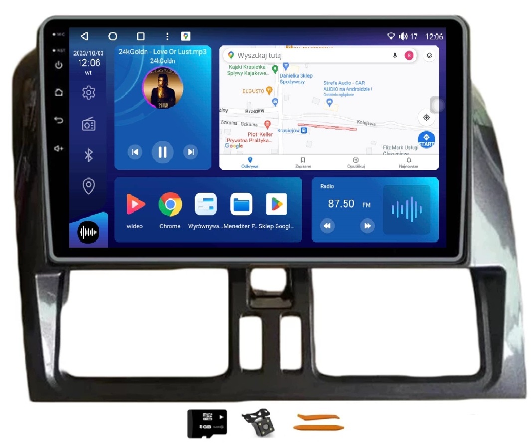 Radio Android Navigácia Volvo XC60 09-14 4/64GB Lte 4G CarPlay Gps