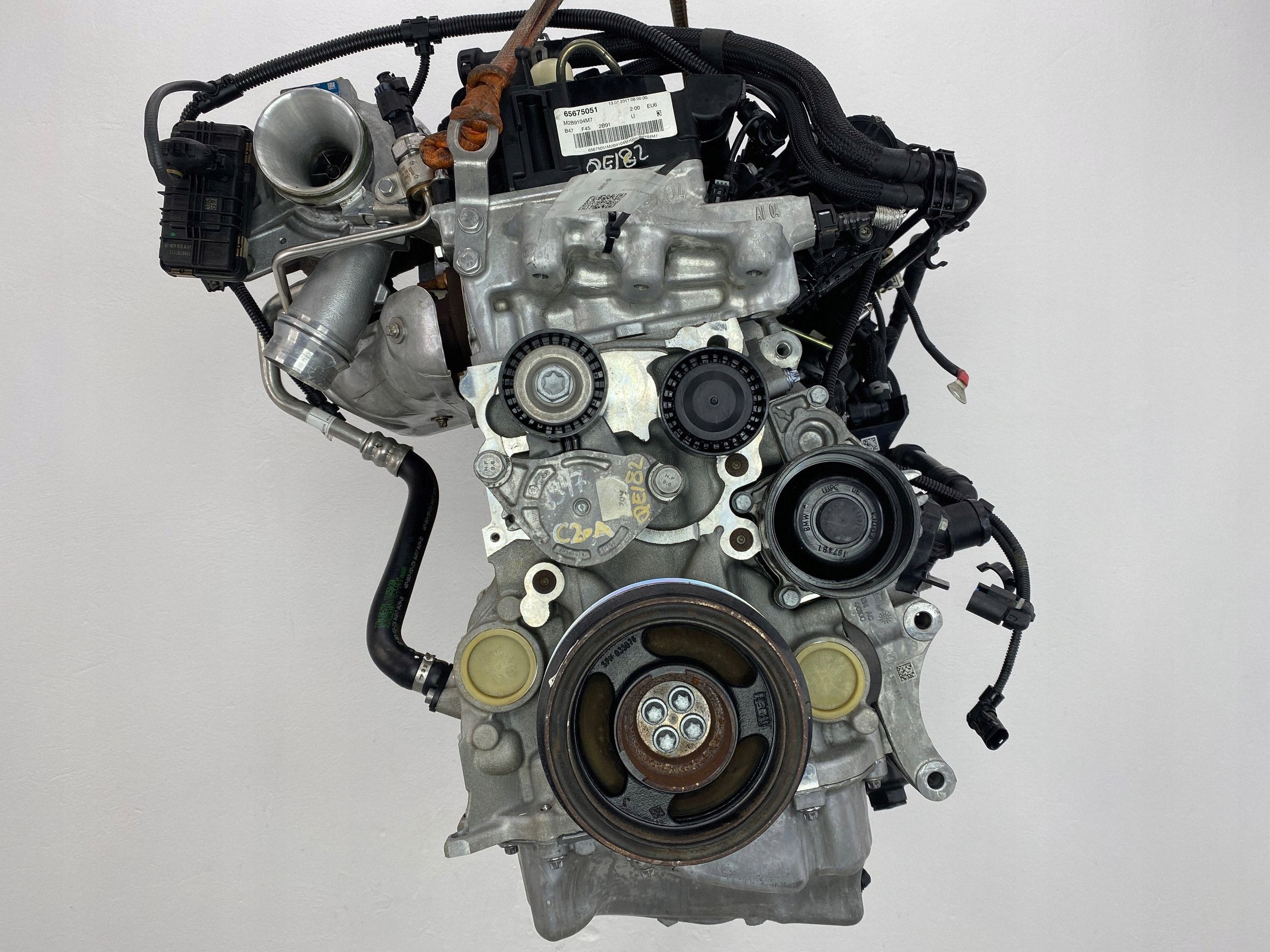 engine complete B47C20A BMW 220d F45 2017r B47 2.0d B47C20 190KM