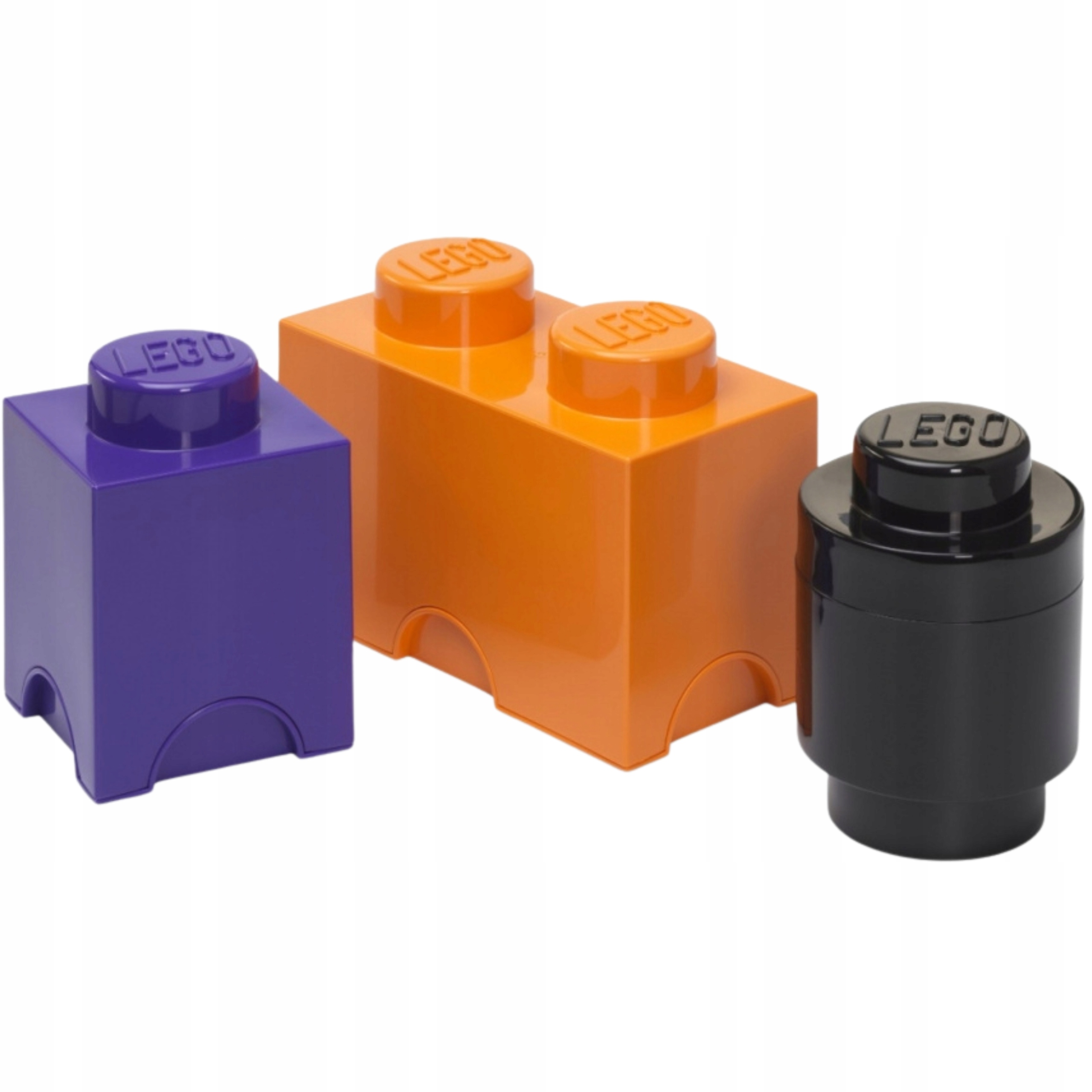 Lego plastový box Tvar kostek Lego Sada 3 boxů