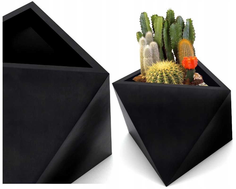 

Wytrzymała duża nowoczesna geometryczna donica