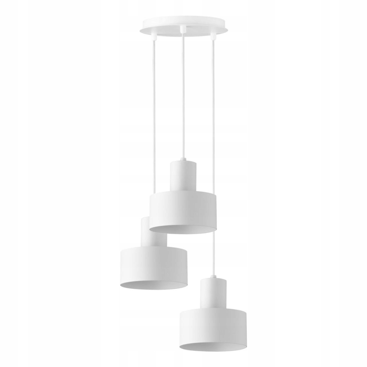 Bílá trojitá závěsná lampa na kole Rif 3 30906 Sigma Lighting