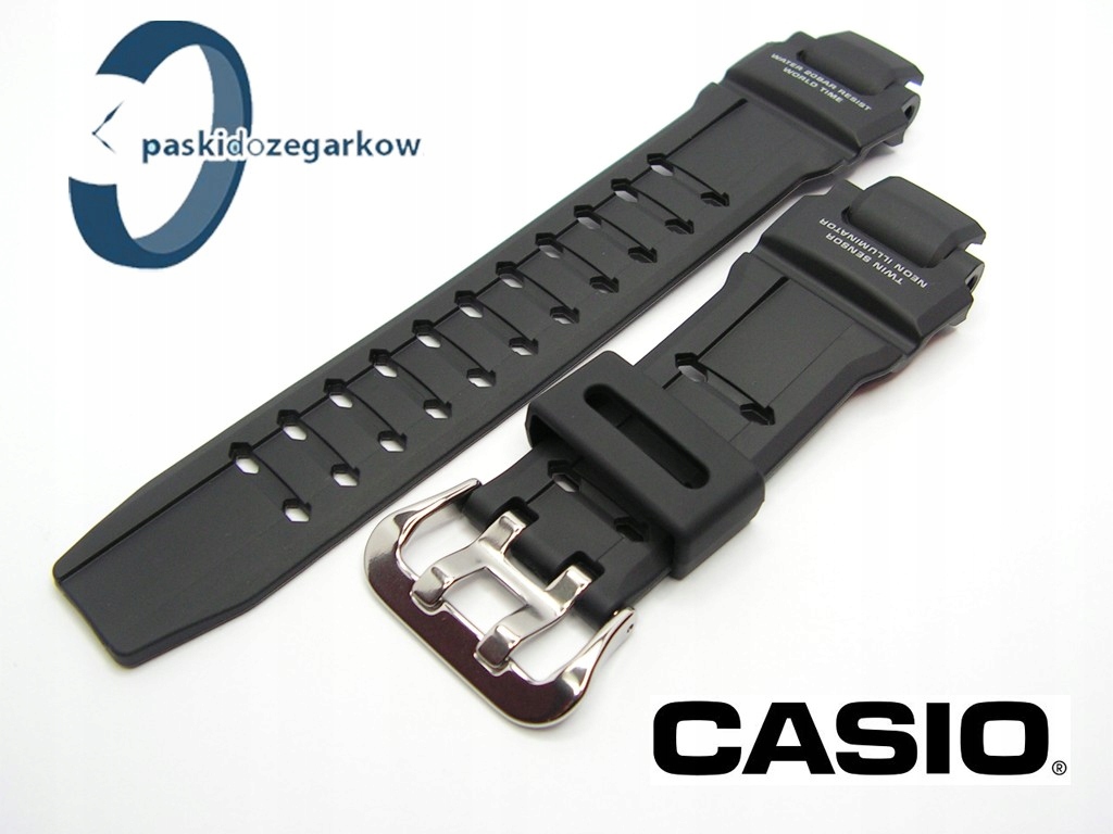 Pásek k hodinkám Casio GA-1000-1A GA-1000 GA-1100 černý originální