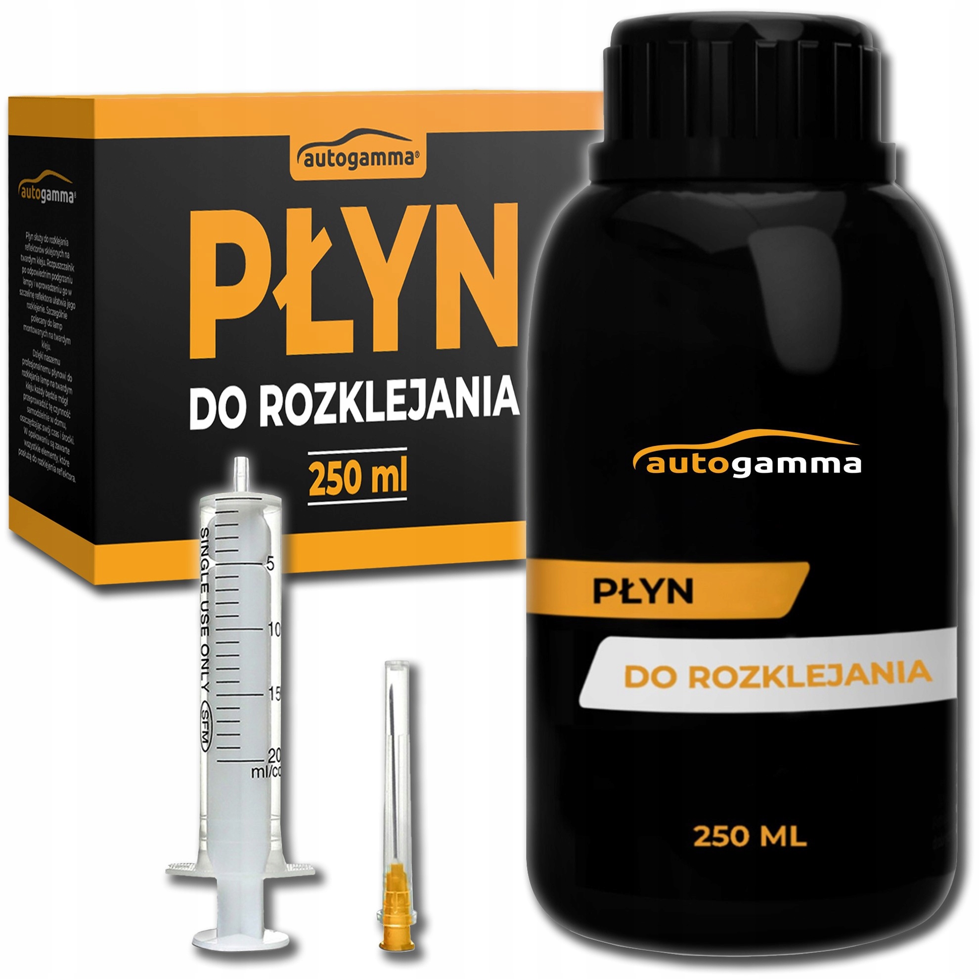 Płyn preparat środek do rozklejania lamp kloszy samochodowych 250ml